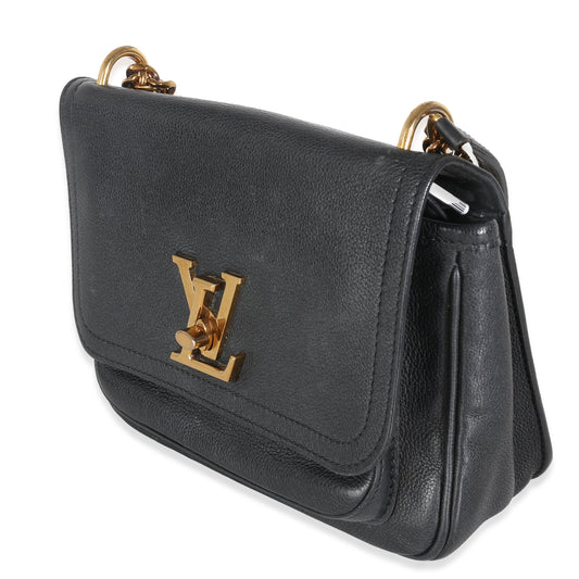 Louis Vuitton Black Taurillon Lockme Chain PM