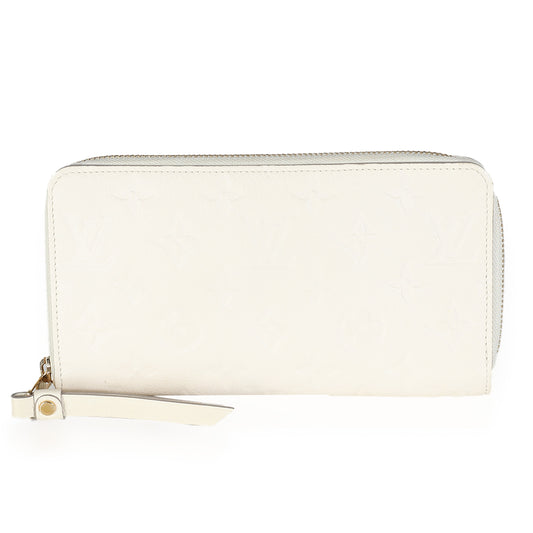 Louis Vuitton Cream Monogram Empreinte Zippy Wallet