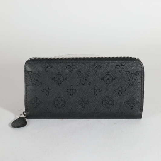 Louis Vuitton Black Mahina Zippy Wallet