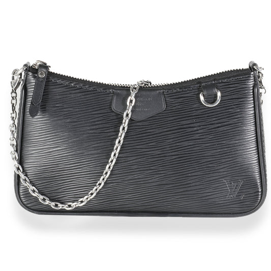 Louis Vuitton Black Epi Easy Pouch On Strap