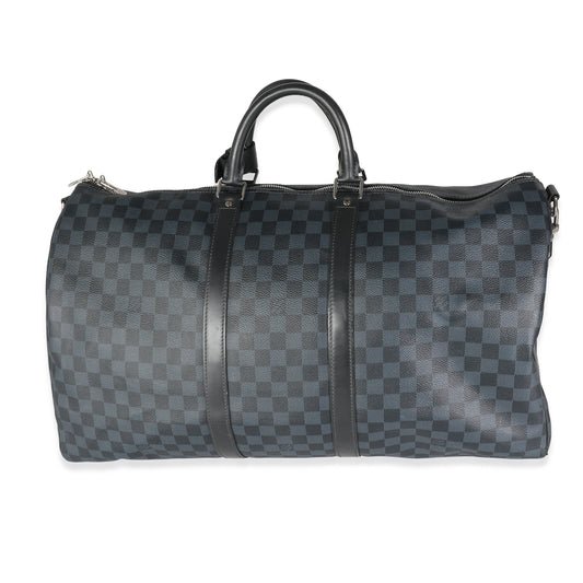 Louis Vuitton Damier Cobalt Canvas Keepall Bandouliere 55