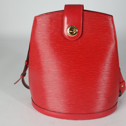 Louis Vuitton Castilian Red Epi Cluny