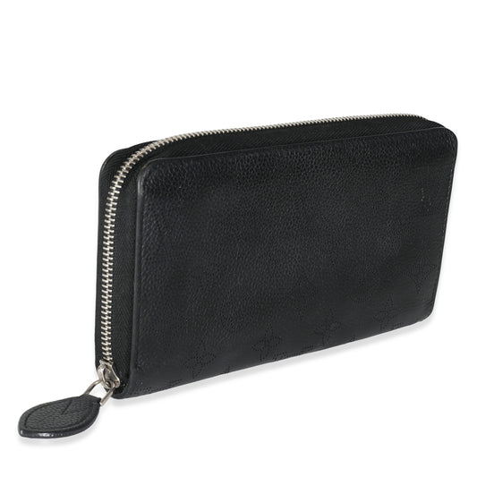 Louis Vuitton Black Mahina Zippy Wallet