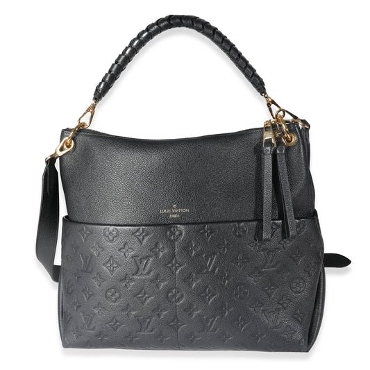 Louis Vuitton Black Monogram Empreinte Maida Hobo