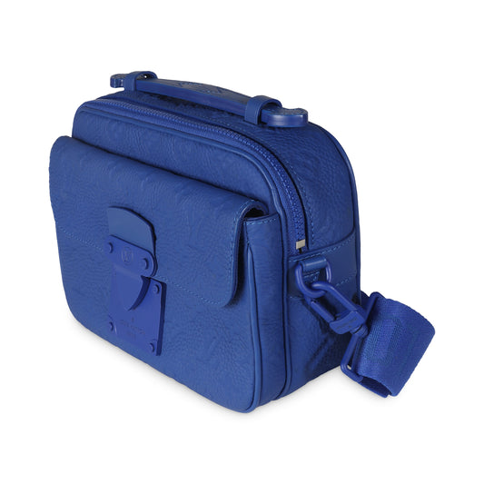 Louis Vuitton Blue Taurillon Monogram S Lock Messenger