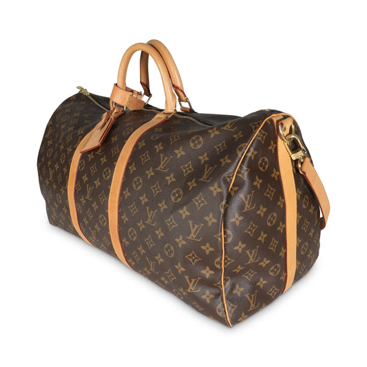 Louis Vuitton Monogram Canvas Keepall Bandouliere 55