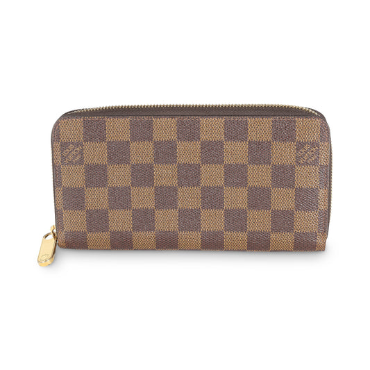 Louis Vuitton Damier Ebene Canvas Zippy Wallet