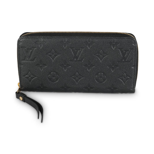 Louis Vuitton Black Monogram Empreinte Zippy Wallet