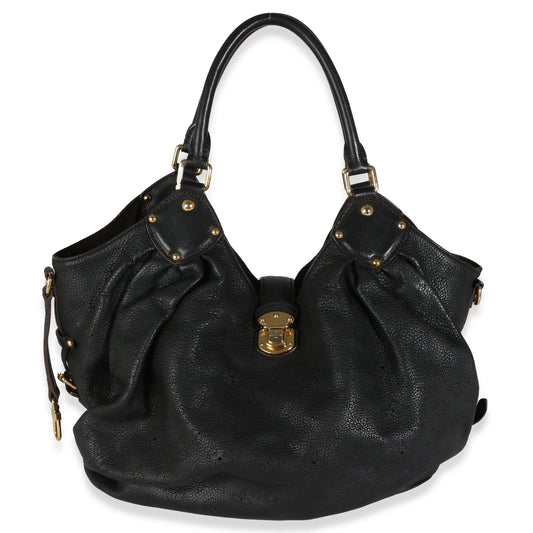 Louis Vuitton Black Mahina XL Hobo