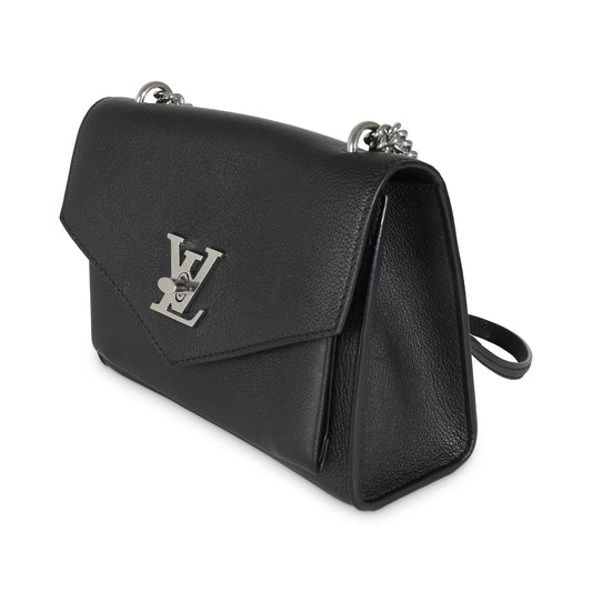 Louis Vuitton Black Calfskin Mylockme Chain Bag