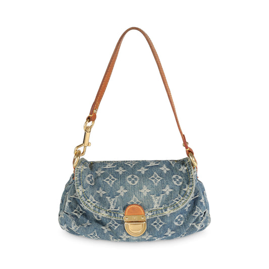 Louis Vuitton Blue Monogram Denim Pleaty
