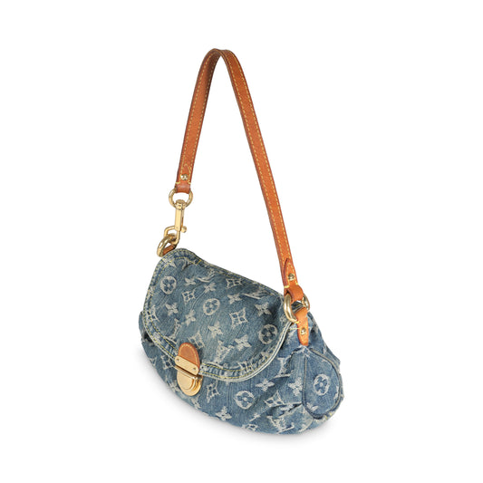 Louis Vuitton Blue Monogram Denim Pleaty