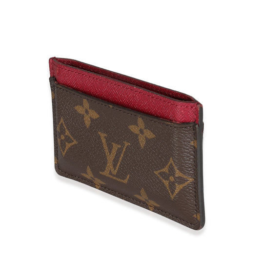 Louis Vuitton Fuchsia Monogram Canvas Card Holder