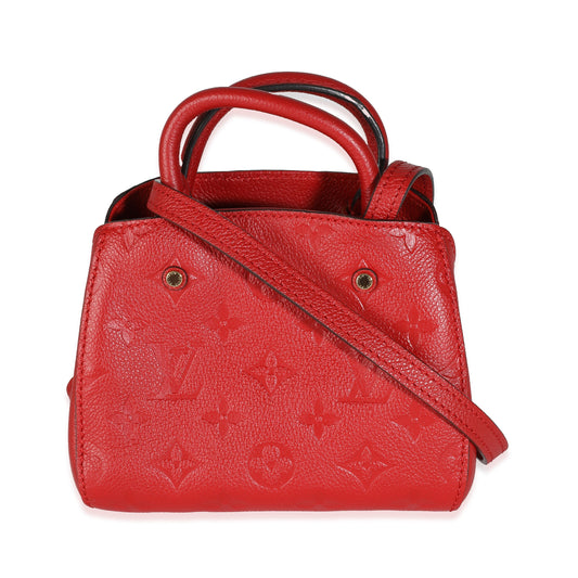 Louis Vuitton Cherry Monogram Empreinte Nano Montaigne