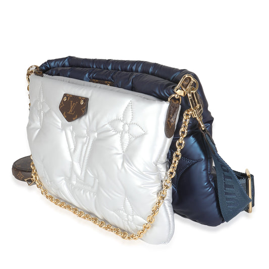 Louis Vuitton Navy Silver Econyl Monogram Pillow Maxi Multi Pochette Accessories