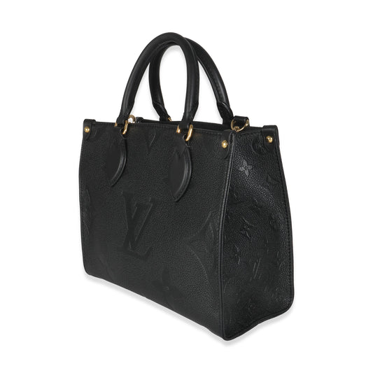 Louis Vuitton Black Giant Monogram Empreinte Onthego PM