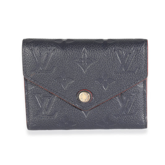 Louis Vuitton Marine Rouge Monogram Empreinte Victorine Wallet