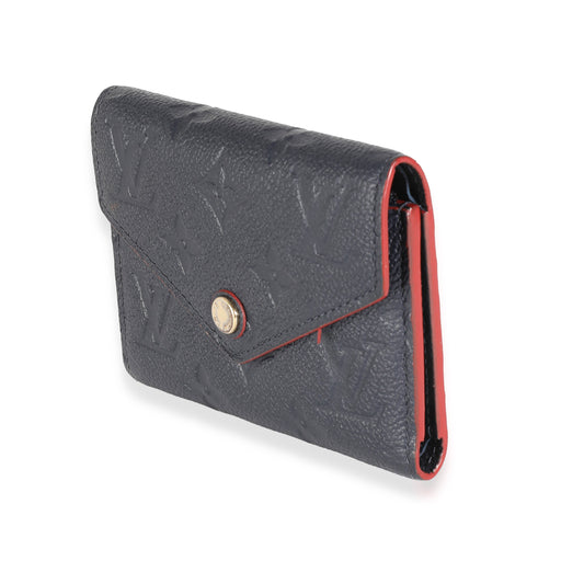 Louis Vuitton Marine Rouge Monogram Empreinte Victorine Wallet