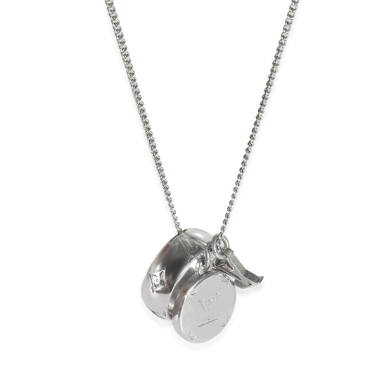 Louis Vuitton Monogram Charms Silver Tone Necklace