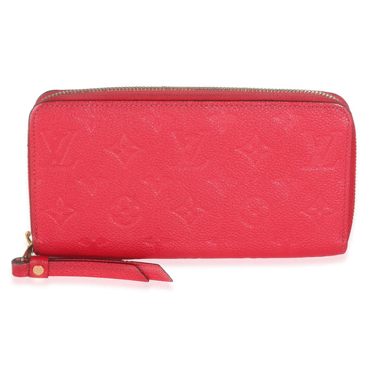 Louis Vuitton Cerise Monogram Empreinte Zippy Wallet