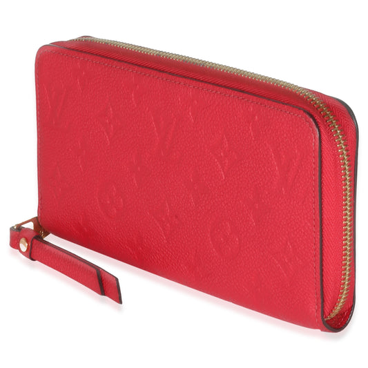 Louis Vuitton Cerise Monogram Empreinte Zippy Wallet