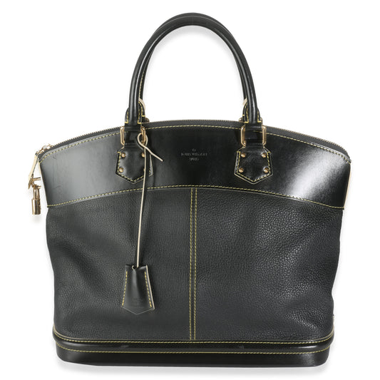 Louis Vuitton Black Leather Suhali Lockit MM