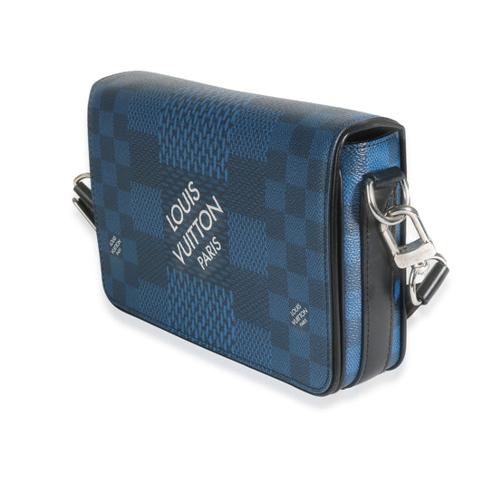 Louis Vuitton Navy Damier Graphite Canvas 3D Studio Messenger