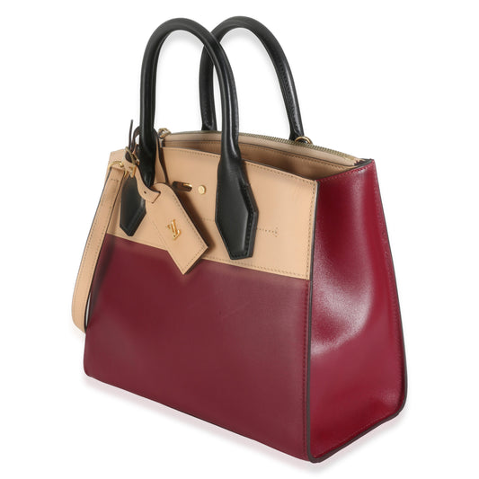 Louis Vuitton Beige Bordeaux Calfskin City Steamer PM