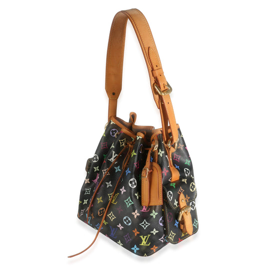Louis Vuitton Black Monogram Multicolor Canvas Petit Noe