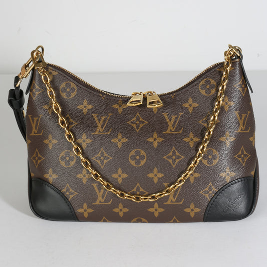 Louis Vuitton Black Monogram Canvas Boulogne NM