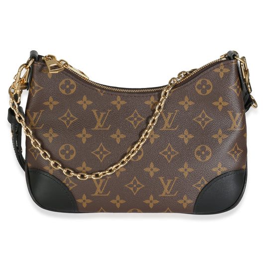 Louis Vuitton Black Monogram Canvas Boulogne NM