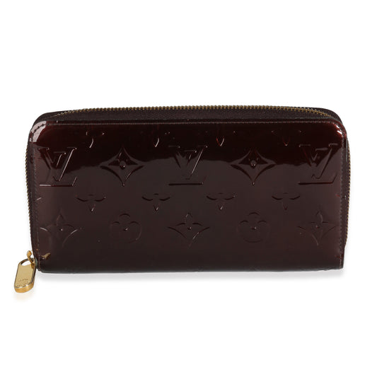 Louis Vuitton Amarante Monogram Vernis Zippy Wallet