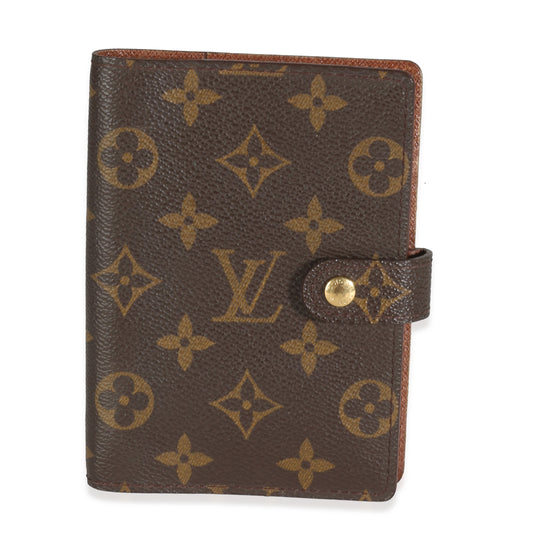 Louis Vuitton Monogram Canvas Small Ring Agenda Cover