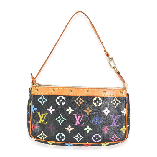 Louis Vuitton Black Multicolor Monogram Canvas Pochette Accessoires