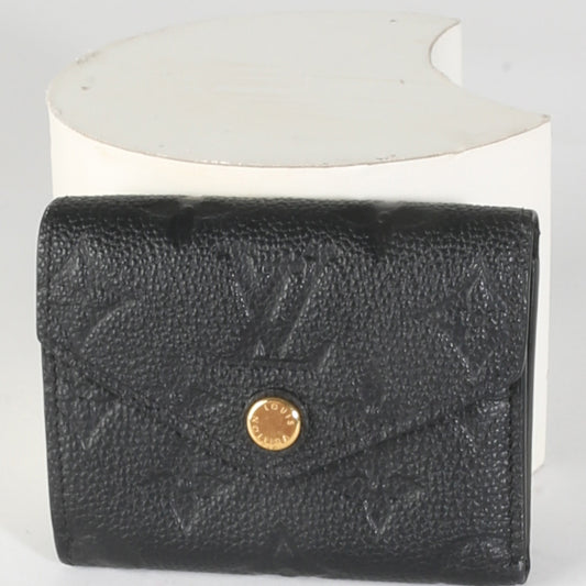 Louis Vuitton Black Monogram Empreinte Zoe Wallet