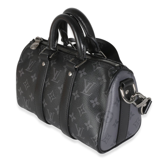 Louis Vuitton Monogram Eclipse Canvas Speedy Bandouliere 25
