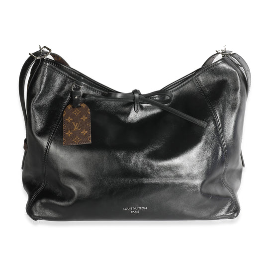Louis Vuitton Black Lambskin Carryall MM