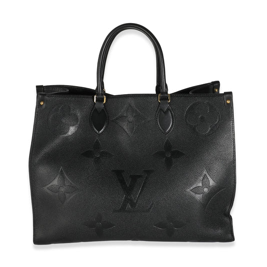 Louis Vuitton Black Monogram Empreinte Onthego GM