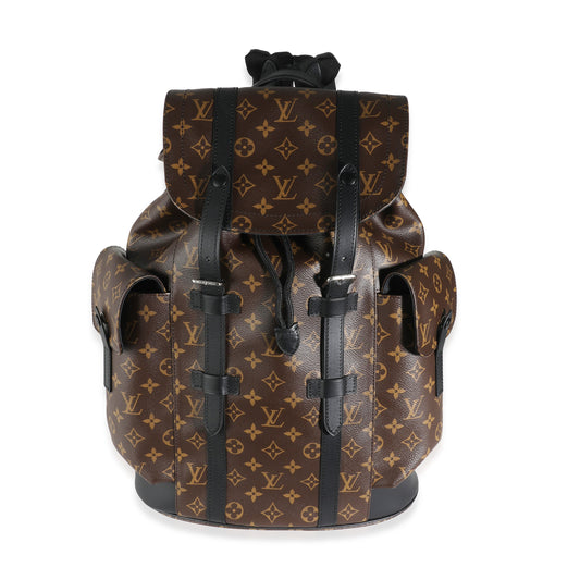 Louis Vuitton Monogram Macassar Canvas Christopher Backpack MM