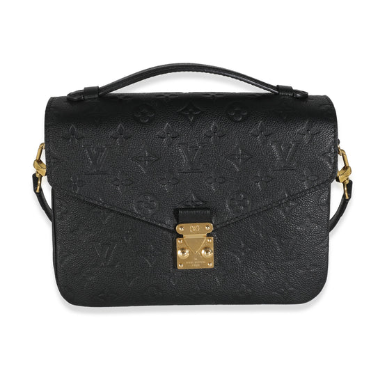 Louis Vuitton Black Monogram Empreinte Pochette Metis