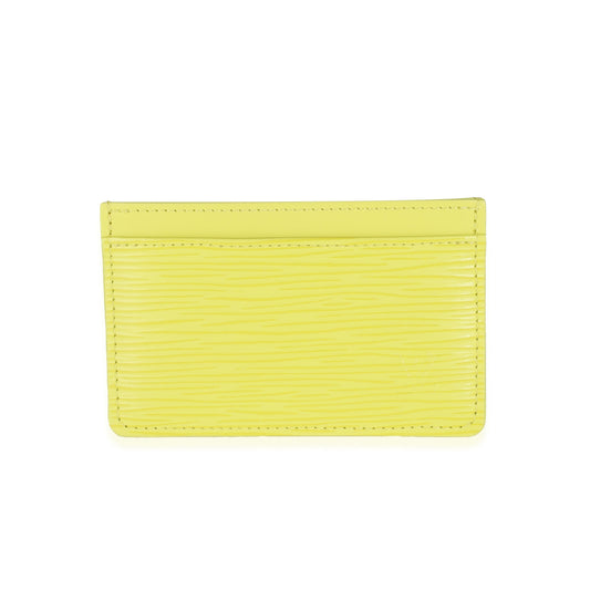 Louis Vuitton Citron Epi Card Case