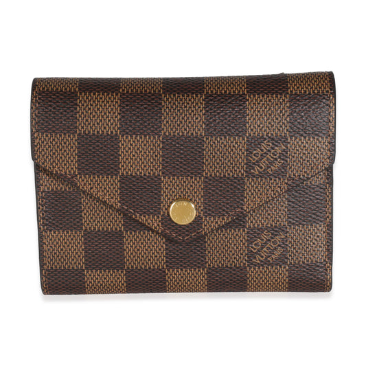 Louis Vuitton Fuchsia Damier Ebene Canvas Victorine Wallet