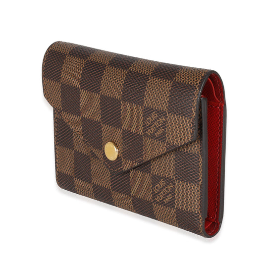 Louis Vuitton Fuchsia Damier Ebene Canvas Victorine Wallet