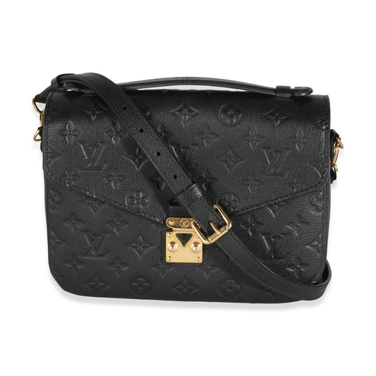 Louis Vuitton Black Monogram Empreinte Pochette Metis