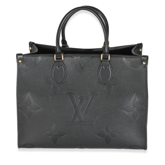 Louis Vuitton Black Monogram Empreinte Onthego MM