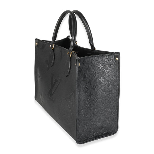 Louis Vuitton Black Monogram Empreinte Onthego MM