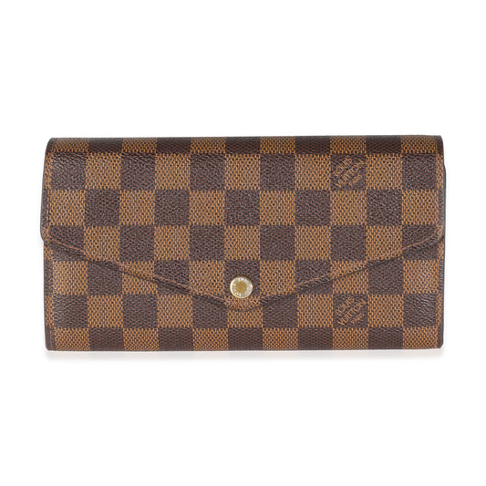 Louis Vuitton Damier Ebene Canvas Sarah Wallet