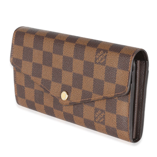 Louis Vuitton Damier Ebene Canvas Sarah Wallet