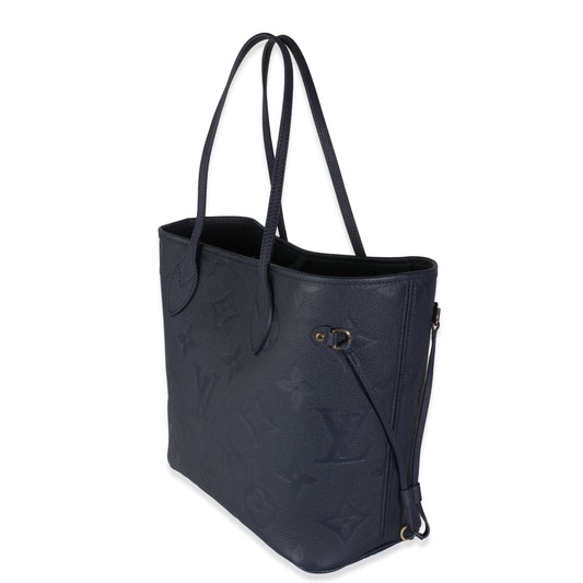 Louis Vuitton Navy Monogram Giant Empreinte Neverfull MM