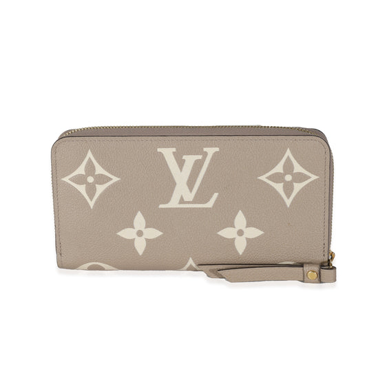 Louis Vuitton Dove Cream Monogram Empreinte Zippy Wallet